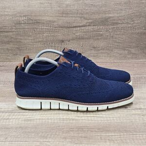 Cole Haan Zerogrand Men's Sz 8.5M Blue Stitchlite Wingtip Oxford Shoes (C24947)